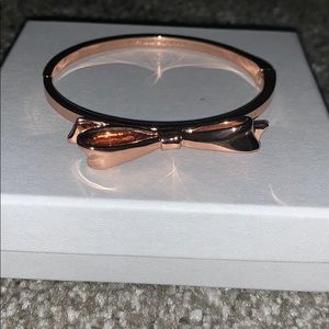 Kate Spade rose gold bow bracelet